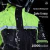 Unisex Raincoat Set: Split Design, Full Coverage, Heavy Rain Protection for Electric Motorcycle Riders