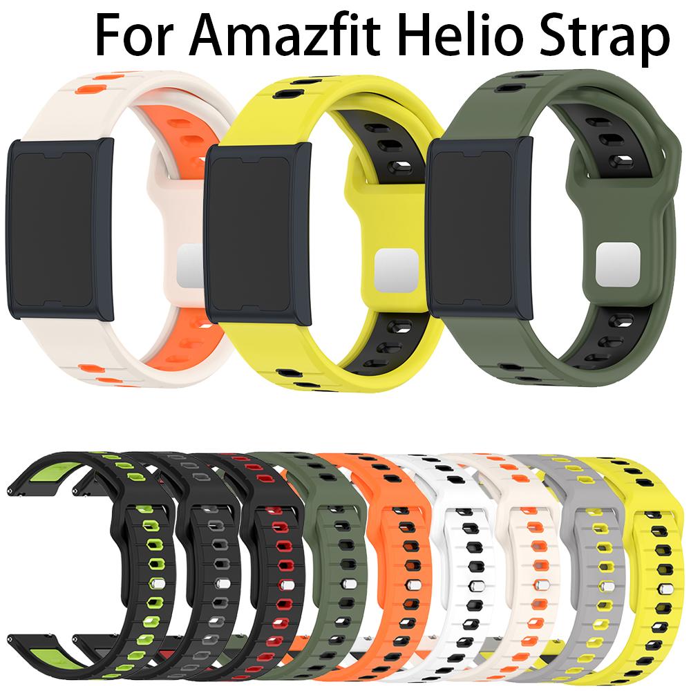 Cinturino per Orologio in Silicone Per Amazfit Helio Strap Smart Watch Band Braccialetto Cinturino da Polso Per Huami Amazfit Helio Strap Sostituzione 22MM