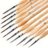 11/10pcs with Micro Tips Watercolor Brush for Fine Detail Hand Drawn Watercolor
