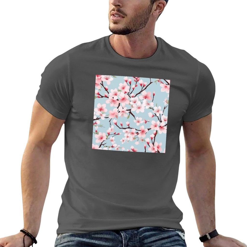 Cherry Blossoms Tshirt Oversize Tshirts Unisex Animal Prinfor Boys Tshirts For Unisex