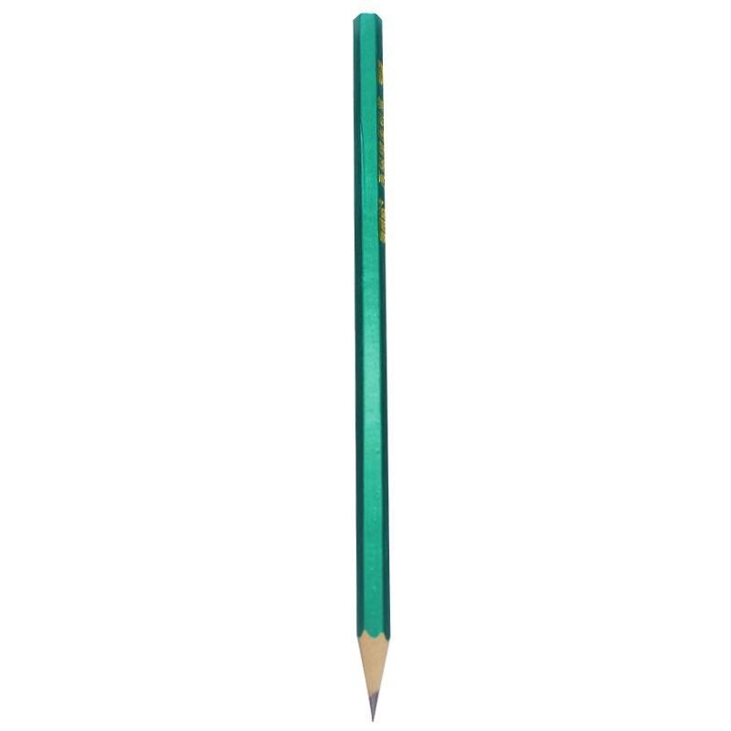 2B Hexagonal Green HB Pencil for Students - Ideal for Exam Marking, Writing, Drawing, and Children's Day Gifts.