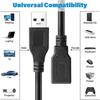 USB 3.0 Extension Cable USB Extension High Speed Data Transfer 5Gbps A Male To A Female USB Cable Extension Cord Gold Plated Connector Compatible with