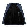 Men's Slim Fit Windproof Jacket - American Business Casual, Stand Collar, Plus Velvet, Warm & Wear-Resistant.