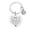 Keychain Steel Stainless Keyring Christmas Friendship Gifts Backpack Pendant
