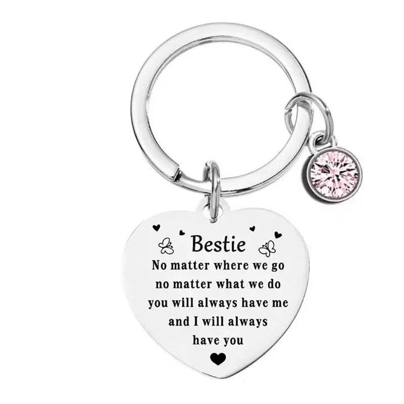 Keychain Steel Stainless Keyring Christmas Friendship Gifts Backpack Pendant