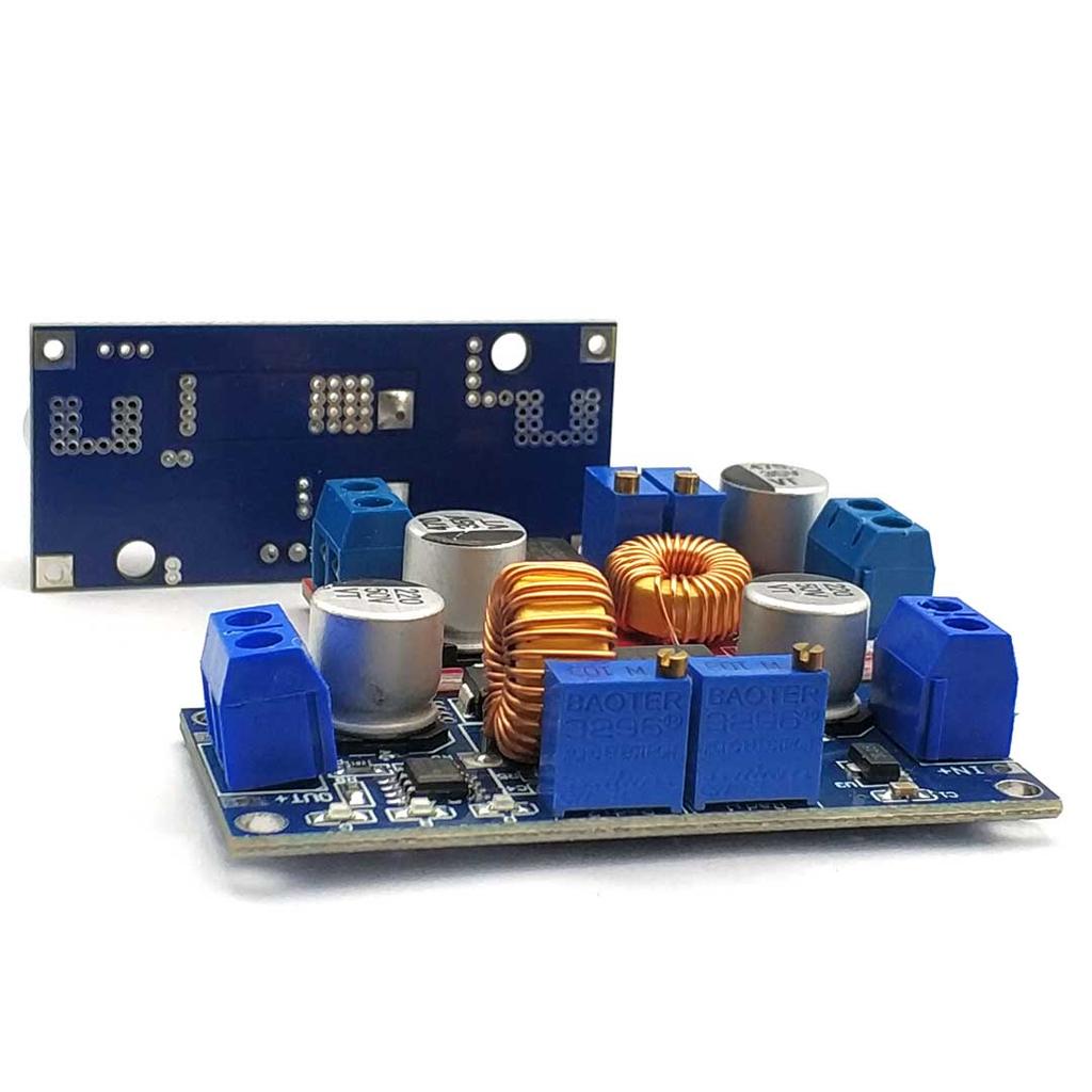 XL4015 5A DC-DC Konverter 4-38V - 1.25-36V Állítható Leszálló Modul Hűtőbordával Leszálló Modul XL4015 4~38v 96%