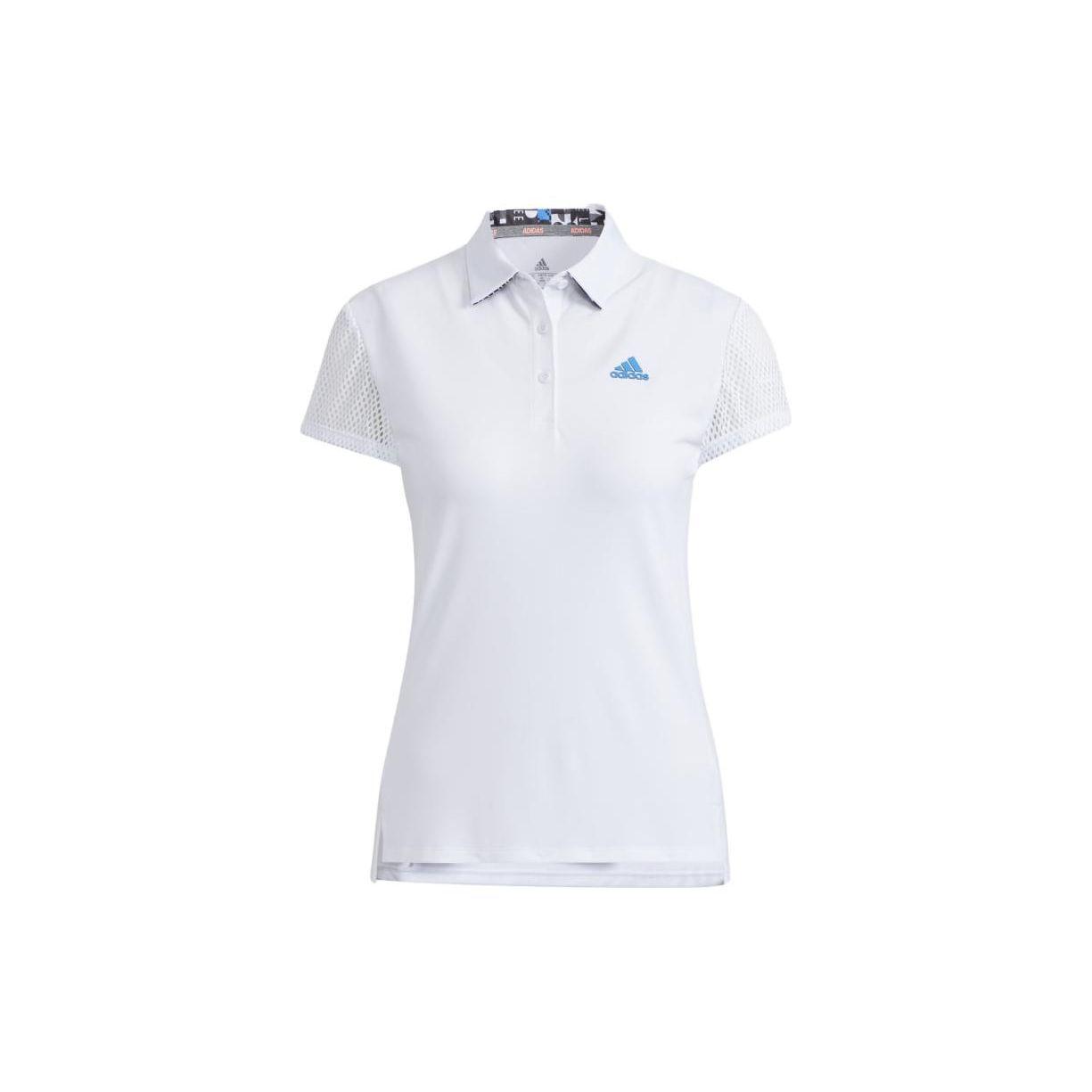 

Adidas Футболка-поло с коротким рукавом и логотипом, женская, белая HA0224 XS