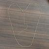 18K Gold-Plated Stainless Steel Beaded Waist Chain with Cross Clip - Women's Summer Jewelry.