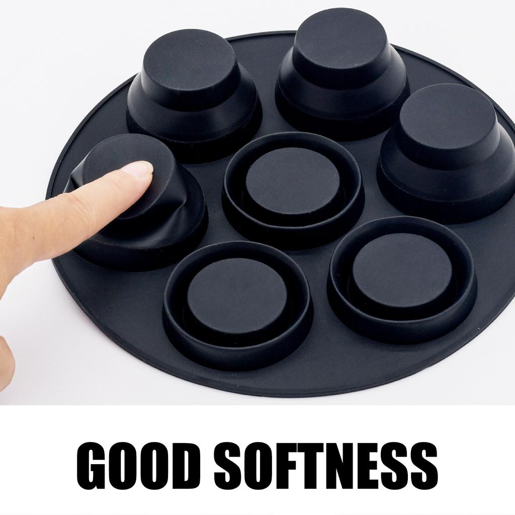 Air Fryers Compatible Silicone Muffin Mould Flexible Silicone Muffin Making Tray 7 Hole Nonstick Baking Molds