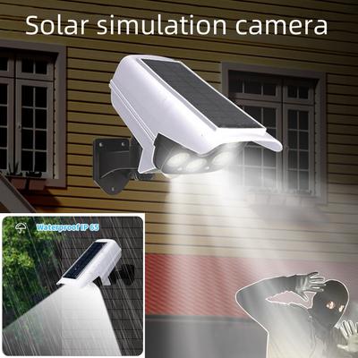 Solar Außen Beleuchtung Simulation Garten Licht Fernbedienung LED Gefälschte Kamera Wand Licht Wasserdichte Sicherheit Für Home Indoor