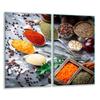 GLASS CUTTING BOARD 2x 30x52 SPICES