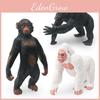 Gorilla Realistic Model Standing Figurine Pvc Material Perfect For Collectors And Decor