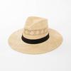 2025 Sommer Mode Handgefertigt Hoher Rand Panama Jazz Hut Für Damen Sisal Gras Outdoor Reise Sonnenschutzhut Designer Hohe Qualität