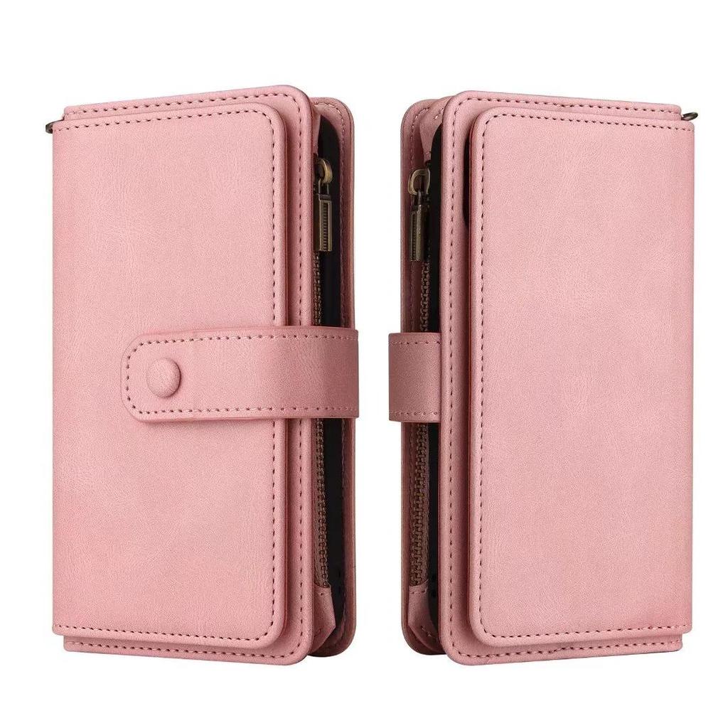 Samsung A03S/A22 Multi-card Zipper Wallet Phone Case - Cross-border New Style, Skin-feel Protective Cover