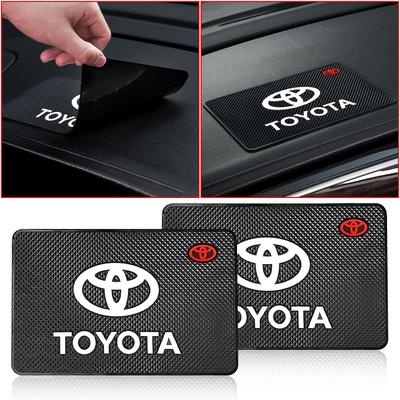 Car Badge Styling Non-Slip Mat Center Dashboard Anti-slip Pad Interior for TRD Corolla Gr Yaris Aygo GT86 Prius RAV4 Camry