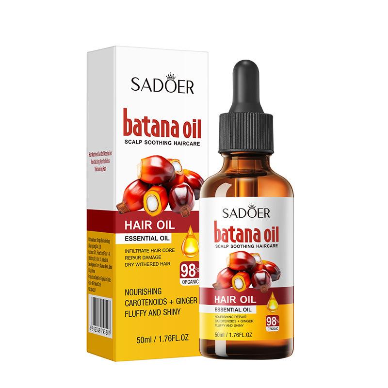 Batana Scalp Hair Care Essential Oil SADOER Soothing Smooth Hair Care Oil 50ML