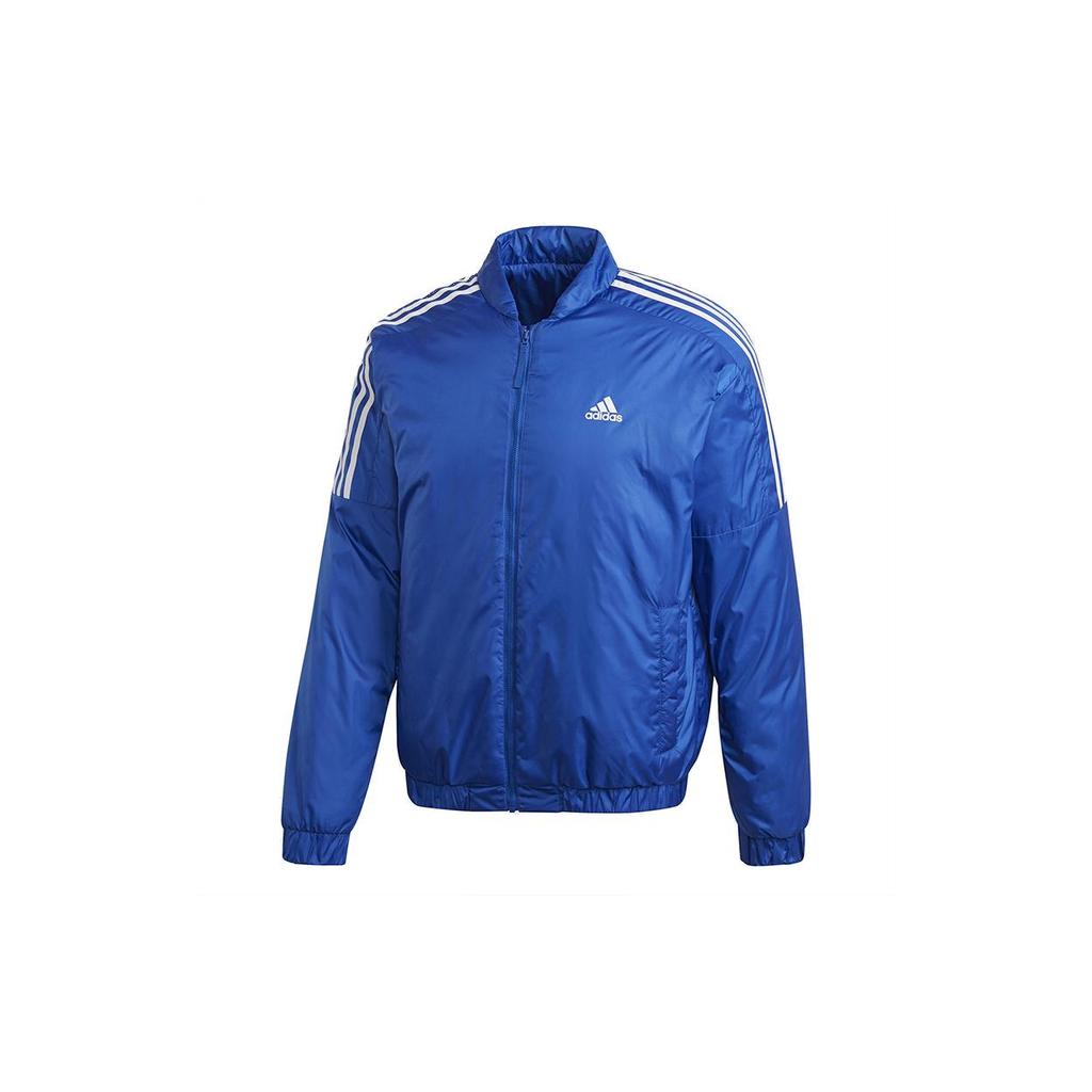 Adidas Puffer Jackets Men's Royal Blue Baseball Collar Thickened Other GH4579
