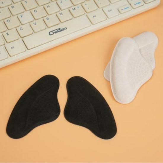 Soft Anti-Slip Heel Stickers for High Heels - Self-adhesive, Anti-Wear, Reduce Half Size Fit.