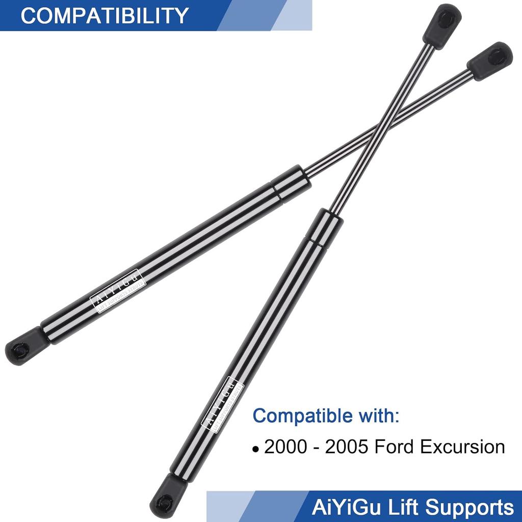 Rear Window Glass Shocks Struts Lift Supports Gas Springs 6600 Compatible with 2000-2005 Ford Excursion Base/Eddie Bauer/Limited/XLS/XLT Sport