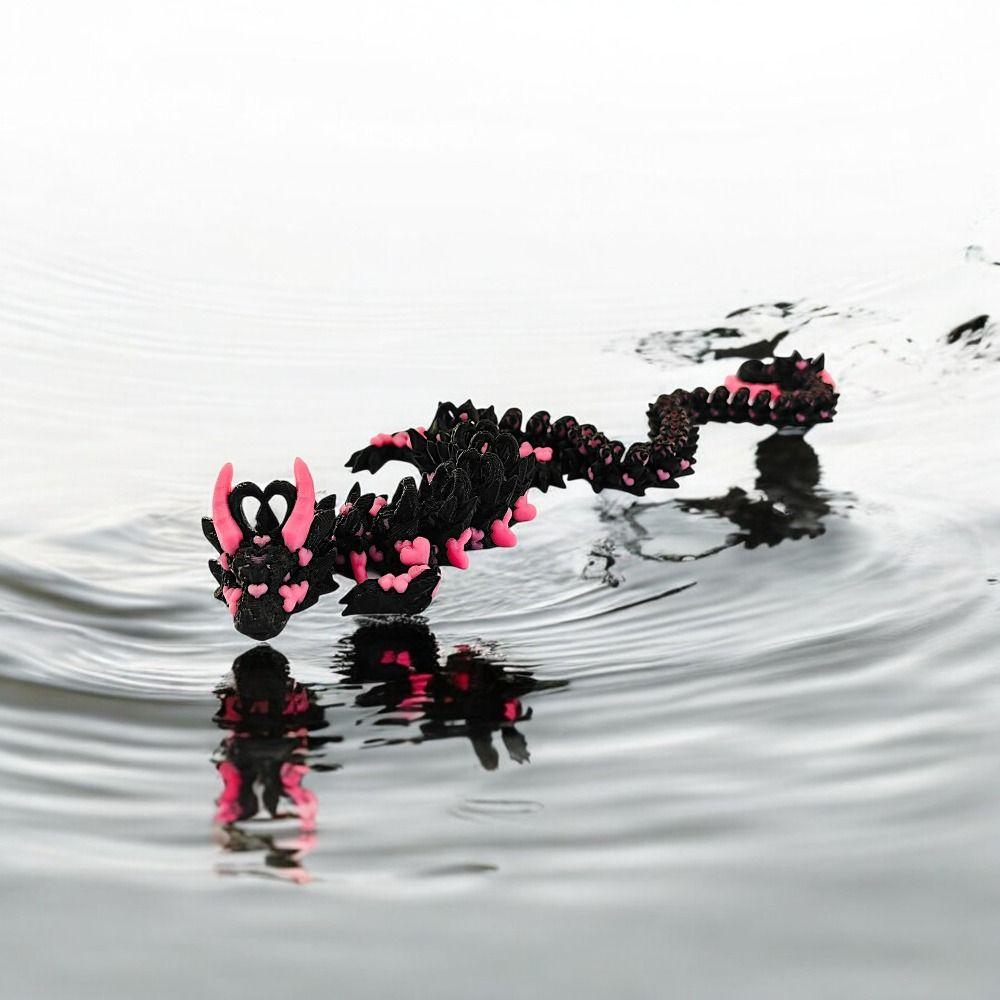 Chinese Dragon 3D Printed Dragon 3D Articulated Dragon Toys  Landscaping Decoration