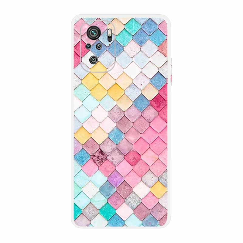 Für Xiaomi Poco M5 Klare Hülle Mode Bemalte Silikon Weiche Rückabdeckung Für Xiaomi Poco M5 Transparente Handyhülle POCO M 5 Hülle