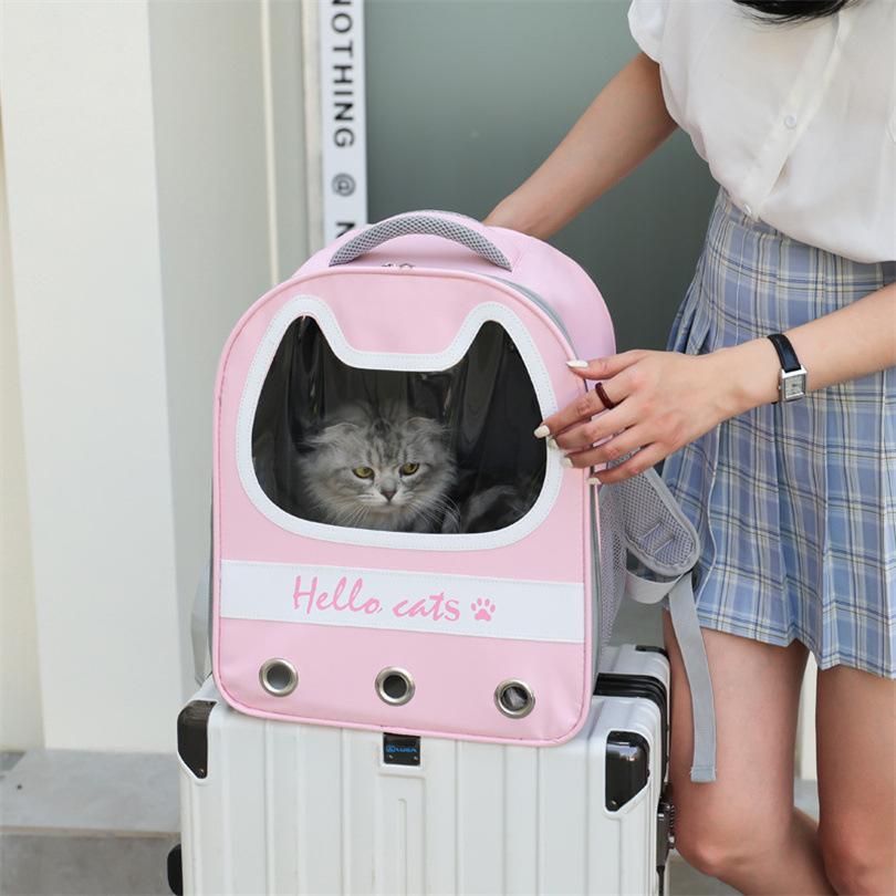 Cat Bag Out Portable Shoulder Breathable Handbag Cat Cage Space Capsule Messenger Backpack Dog Cat Box Schoolbag