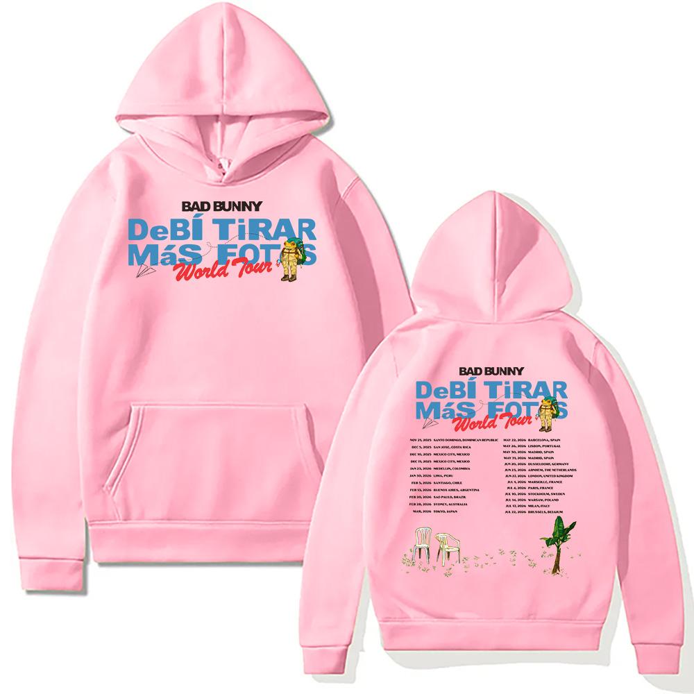Bad Bunny World Tour Fashion Hoodie Bad Bunny DeBí TiRAR MáS FOToS Pullover Trends Creative Fans Gifts Clothes Sweatshirt Unisex
