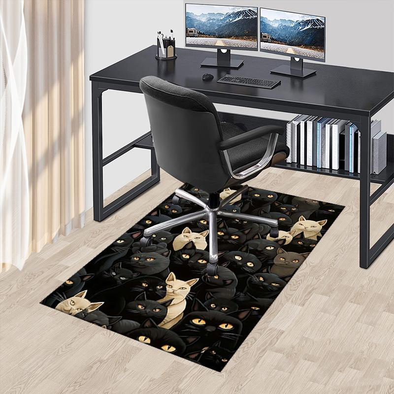 

1pc Office Chair Mat with Cute Cat Pattern - Perfect for Home and Office Decor, Suitable for All Seasons.P024 60cm by 90cm