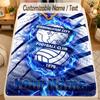 Flannel BlanketBIRMINGHAM CITY Football Custom Name Text Personalized Soft Warm Throw Blanket Home Decor Gift