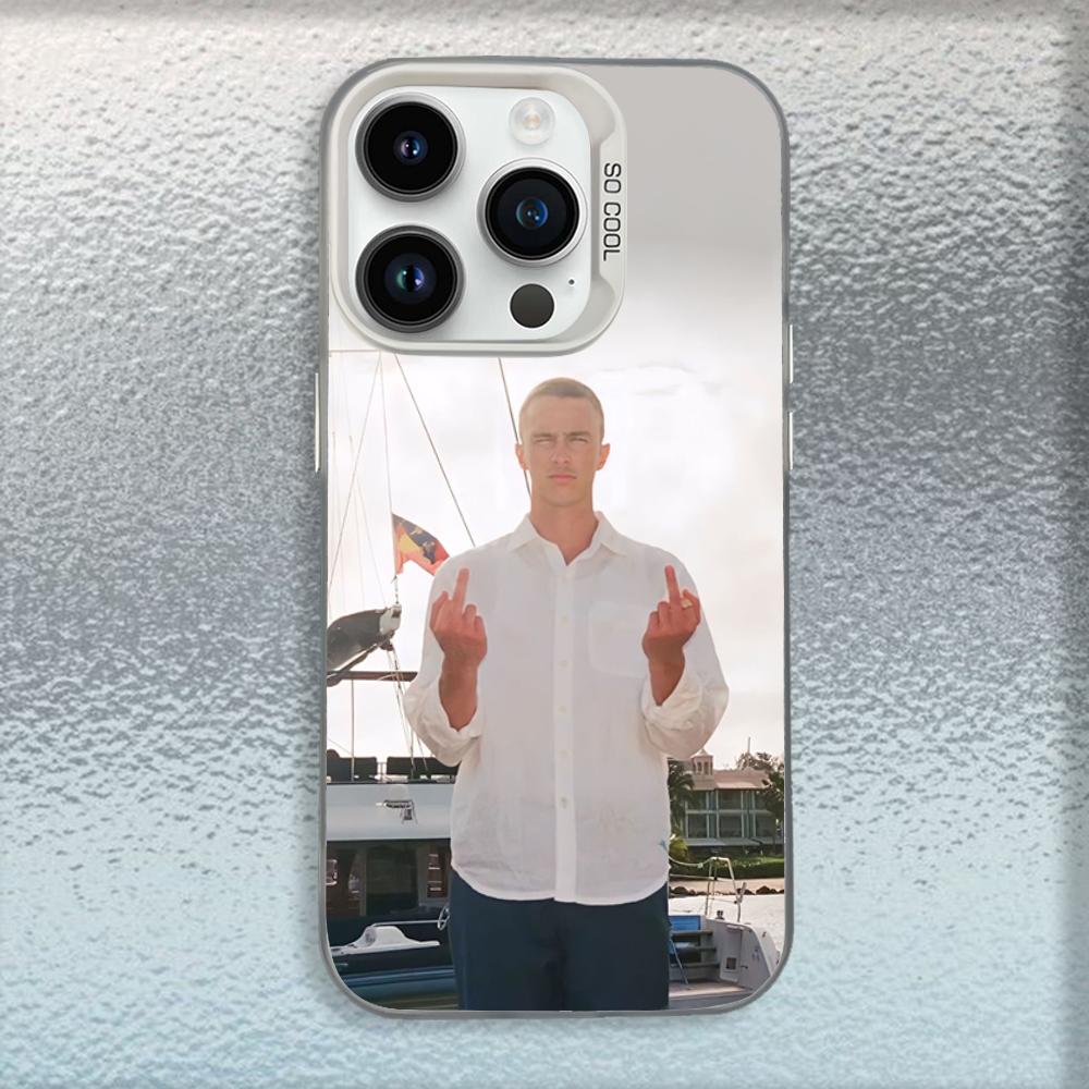 

Actor D-Drew Starkey Phone Case For iPhone 16,15,14,13,12,11,Mini,Pro,MAX White Matte Shockproof Cover iPhone13