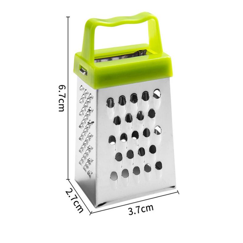 2pcs Mini Stainless Steel Four-Sided Cucumber Grater Fruit Planer Cheese Slicers Carrot Vegetables Cutter Home Kitchen Gadgets