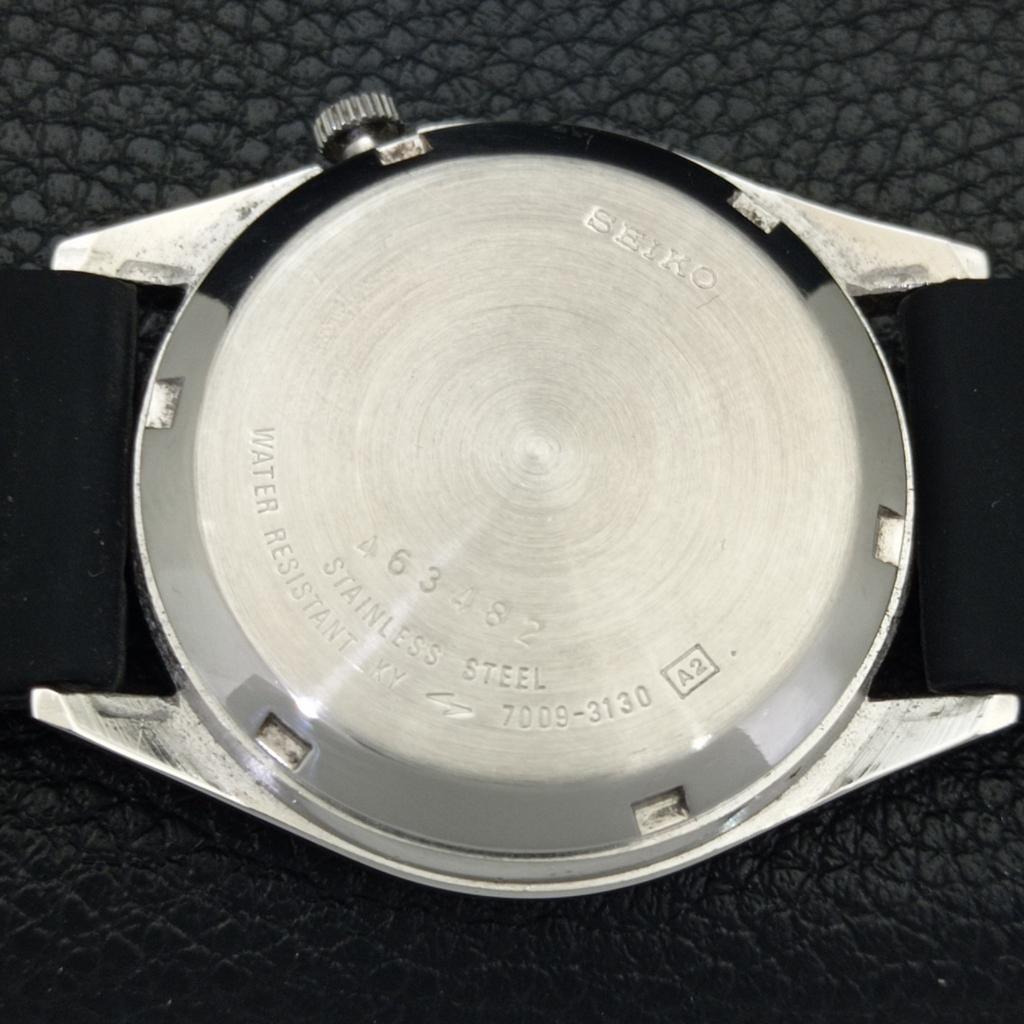 AUTOMATIK VINTAGE SEIKO ACTUS JAPAN HERREN SCHWARZES ZIFFERBLATT UHR a702329-5