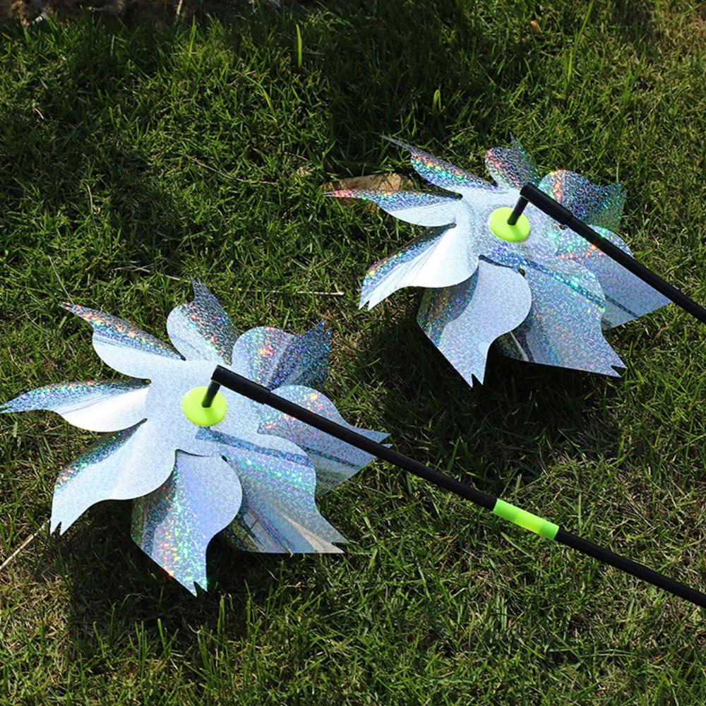 Decoration Deterrant Scare Off Spinner Holographic Pinwheel Bird Repellent Bird Blinder Windmill