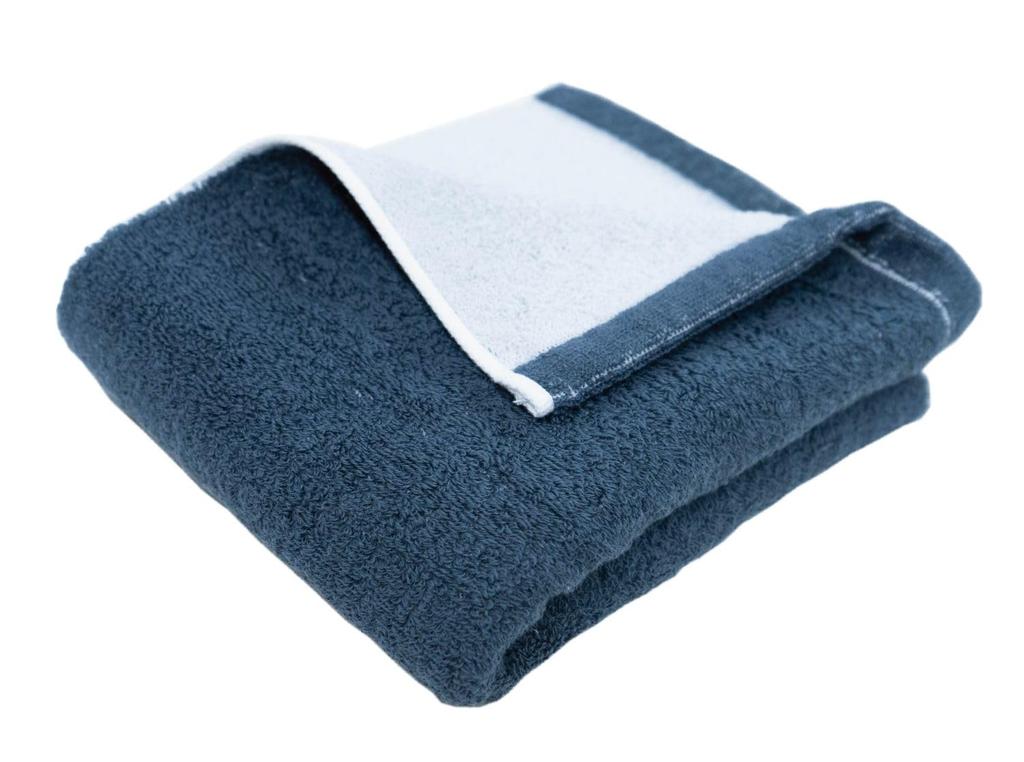 Prairie Dog DAILY PRAIRIE Reversible Half Bath Towel Dark COREV-HB-DNV Navy/Gray