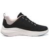 Skechers Vapor Foam Cloud Fabric Comfortable Daily Shock Absorbing Breathable Mid-Top Lifestyle Casual Shoes Women sneakers Black White 150022-BKMT