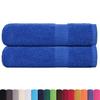 VidaXL Serviettes de douche 2 pcs bleu 70x140 cm 360 g/m² 100% coton, serviette, ensemble de serviettes de bain, serviette 136713