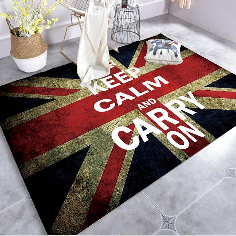 National Flag Floor Mat Entrance Shoe Changing Area Foot Mat Dirt Resistant and Non Slip Mat Washable Bathroom Floor Mat