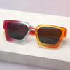 New simple thick frame square glasses trendy personalized sunglasses concave photo sunglasses women