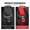Leather Car Safety Belt Buckle Protector Anti-Scratch Cover Auto Accessories For Skoda Octavia A5 A4 Mk1 2 Fabia Superb Rapid