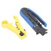 Coaxial Cable Crimping Pliers Combination Tool Adjustable Portable Coax Stripper Crimper Tool Kit
