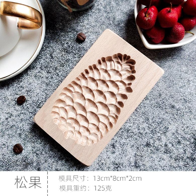 Wooden Cookie Cutter Mold Wedding Cookie Moulds Flower Tree Cartoon Animals Pattern Cake Baking Mould Tools for Christmas Easter