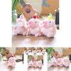 Charming Capybara Plush Keychain Cute Bubble Blowing Stuffed Animal With Soft Short Plush In Pink Yellow Red