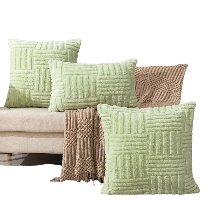 1PC Throw Pillow Covers for Sofa Cushion Cover Pillowcase Knitting Fur Pillowcase Office Sofa Waist Pillow Case 30*50cm 50*50cm