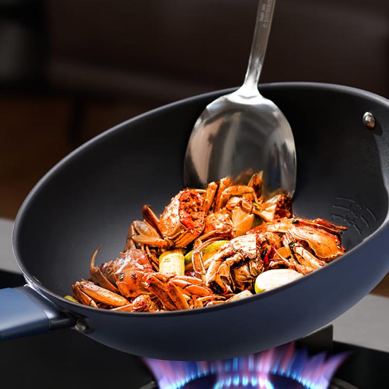 ASD CC32Z8Q 32cm Titanium Ceramic Non-Stick Wok