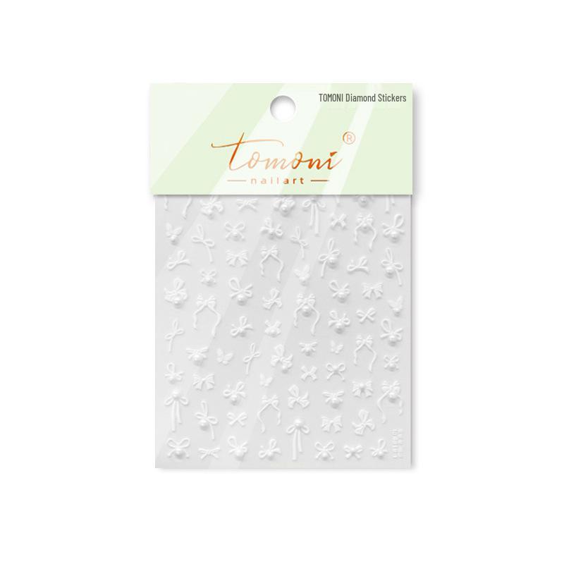 

Детские наклейки для ногтей Tomoni Crystal - Красный бант и смешанные стили