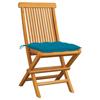 VidaXL Lot de 2 Chaises de Jardin avec Coussins, Sièges de Terrasse, Chaises de Salle à Manger, Meubles de Patio Extérieur, 3062479