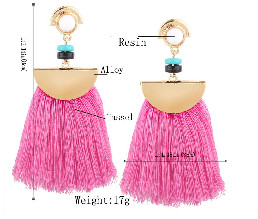 Europe and America Sector Tassels Ear Pendants Long Earrings Eardrop Ladies Jewelry Christmas Gift