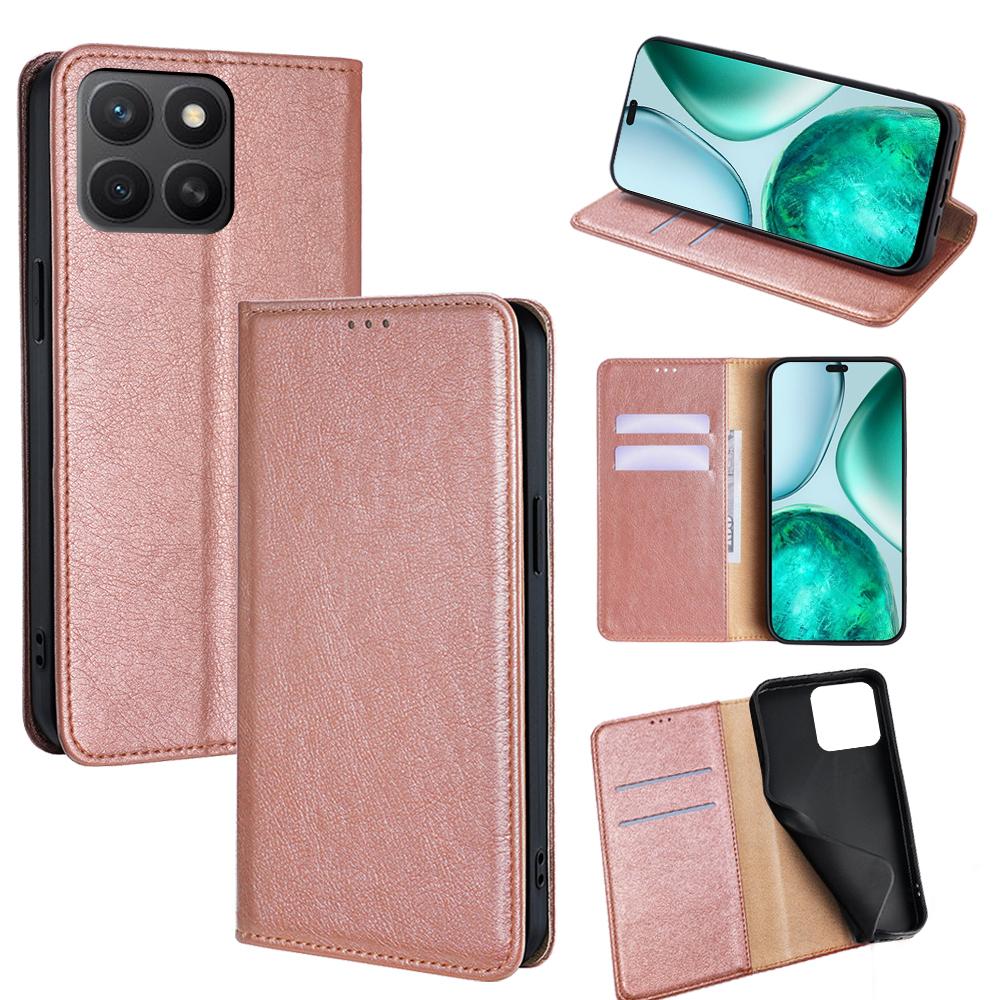 For Honor X8c 4G Case Wallet PU Leather Magnetic Auto-Absorbed Phone Cover