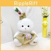 Toy Rabbit Plush With Pink Dress Soft Rabbit Stuffed Animal For Gift Kids