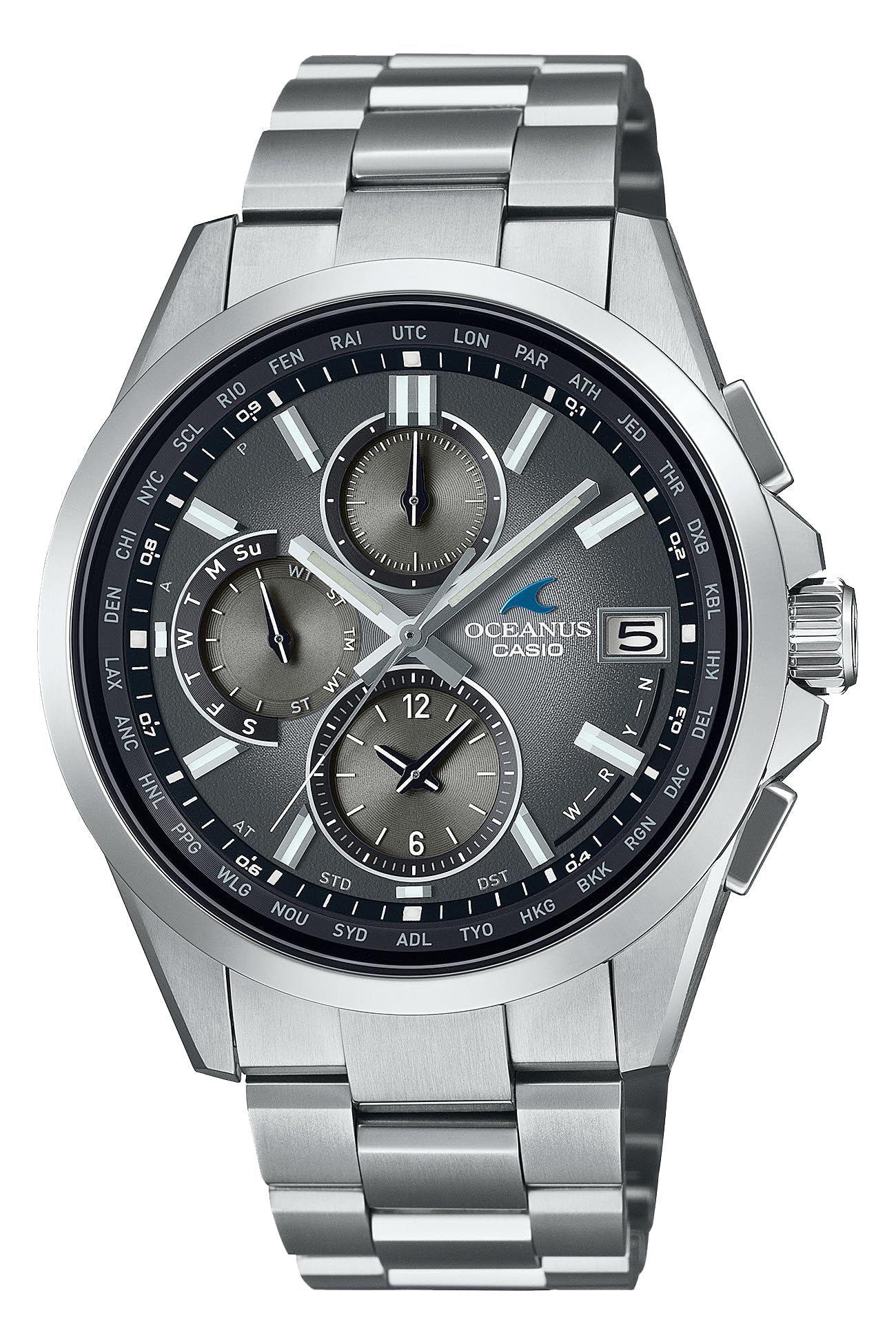 

[CASIO] OCEANUS Wristwatch Made in Japan CLASSIC LINE Retro Tone Collection Limited to 1,000 pieces worldwide Radio Solar Sapphire Glass